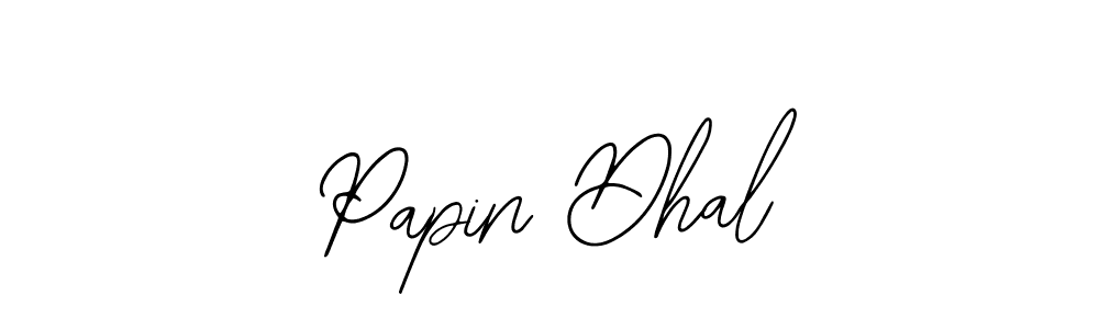 The best way (Bearetta-2O07w) to make a short signature is to pick only two or three words in your name. The name Papin Dhal include a total of six letters. For converting this name. Papin Dhal signature style 12 images and pictures png