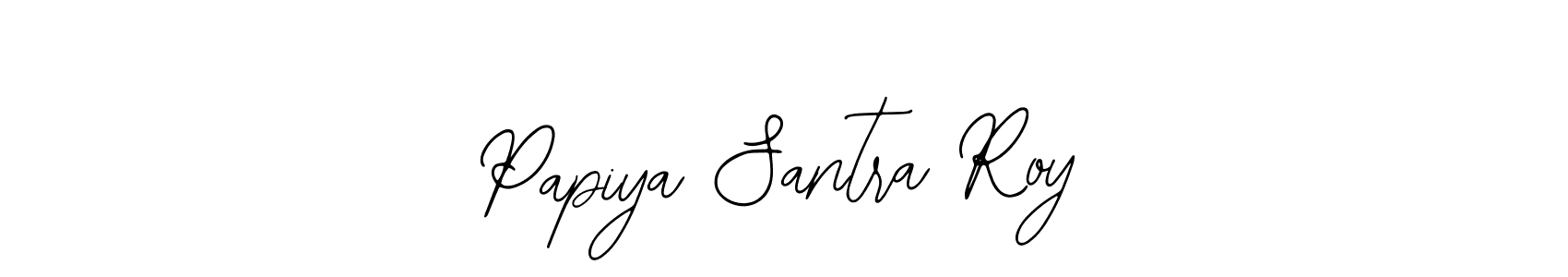 You should practise on your own different ways (Bearetta-2O07w) to write your name (Papiya Santra Roy) in signature. don't let someone else do it for you. Papiya Santra Roy signature style 12 images and pictures png