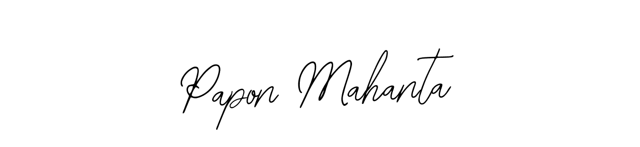 Also You can easily find your signature by using the search form. We will create Papon Mahanta name handwritten signature images for you free of cost using Bearetta-2O07w sign style. Papon Mahanta signature style 12 images and pictures png