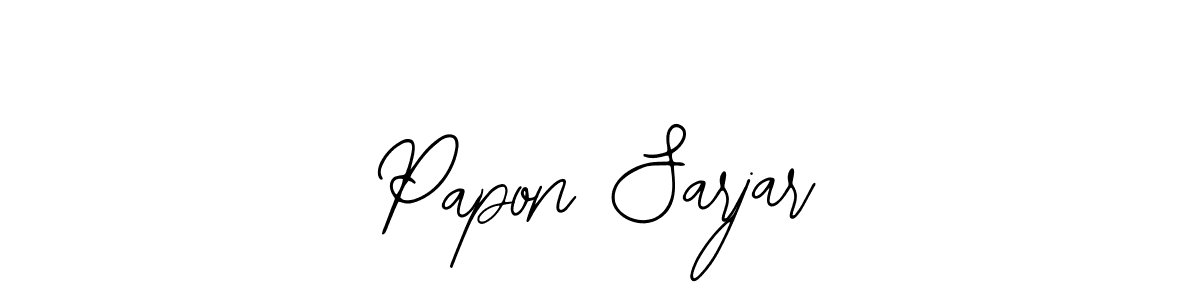 You should practise on your own different ways (Bearetta-2O07w) to write your name (Papon Sarjar) in signature. don't let someone else do it for you. Papon Sarjar signature style 12 images and pictures png