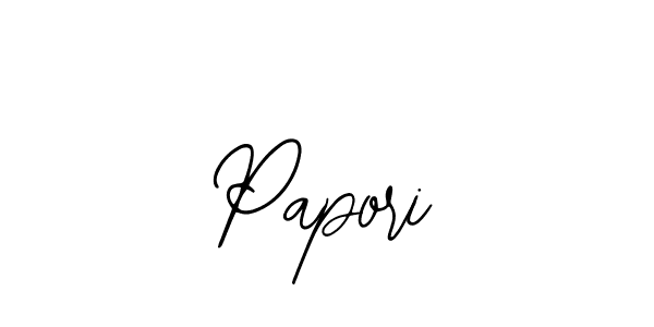 How to make Papori signature? Bearetta-2O07w is a professional autograph style. Create handwritten signature for Papori name. Papori signature style 12 images and pictures png