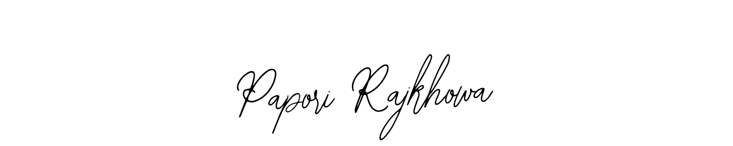 Papori Rajkhowa stylish signature style. Best Handwritten Sign (Bearetta-2O07w) for my name. Handwritten Signature Collection Ideas for my name Papori Rajkhowa. Papori Rajkhowa signature style 12 images and pictures png