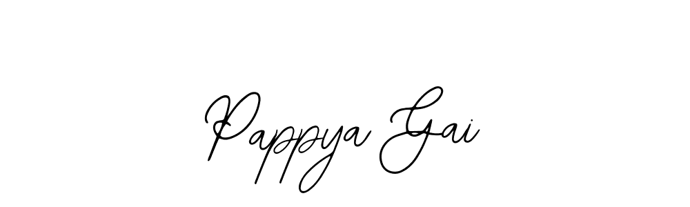 The best way (Bearetta-2O07w) to make a short signature is to pick only two or three words in your name. The name Pappya Gai include a total of six letters. For converting this name. Pappya Gai signature style 12 images and pictures png