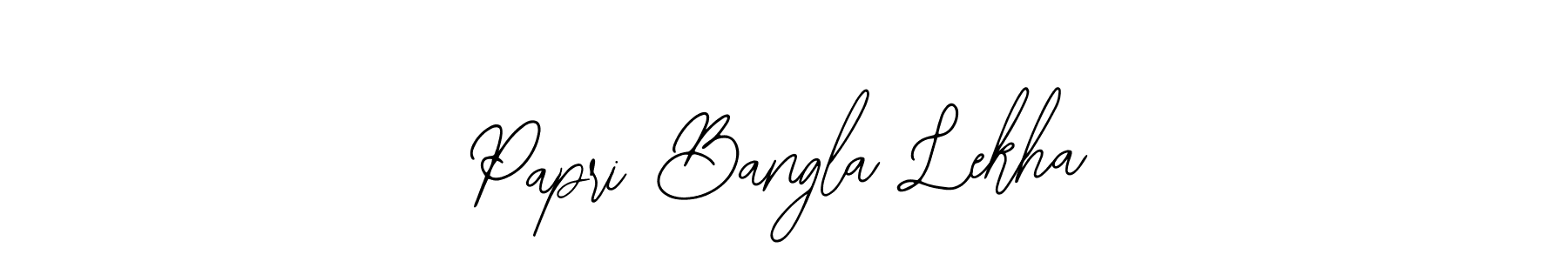 Create a beautiful signature design for name Papri Bangla Lekha. With this signature (Bearetta-2O07w) fonts, you can make a handwritten signature for free. Papri Bangla Lekha signature style 12 images and pictures png