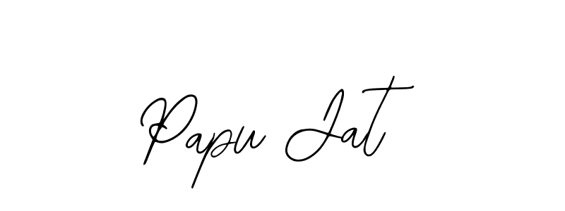 Design your own signature with our free online signature maker. With this signature software, you can create a handwritten (Bearetta-2O07w) signature for name Papu Jat. Papu Jat signature style 12 images and pictures png