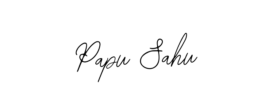You should practise on your own different ways (Bearetta-2O07w) to write your name (Papu Sahu) in signature. don't let someone else do it for you. Papu Sahu signature style 12 images and pictures png
