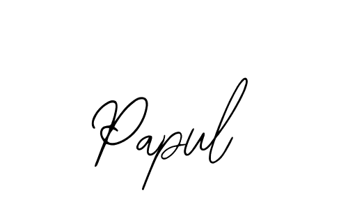 Design your own signature with our free online signature maker. With this signature software, you can create a handwritten (Bearetta-2O07w) signature for name Papul. Papul signature style 12 images and pictures png