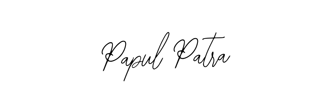 if you are searching for the best signature style for your name Papul Patra. so please give up your signature search. here we have designed multiple signature styles  using Bearetta-2O07w. Papul Patra signature style 12 images and pictures png