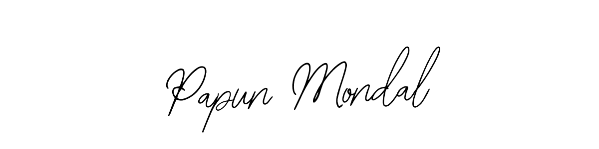 Papun Mondal stylish signature style. Best Handwritten Sign (Bearetta-2O07w) for my name. Handwritten Signature Collection Ideas for my name Papun Mondal. Papun Mondal signature style 12 images and pictures png