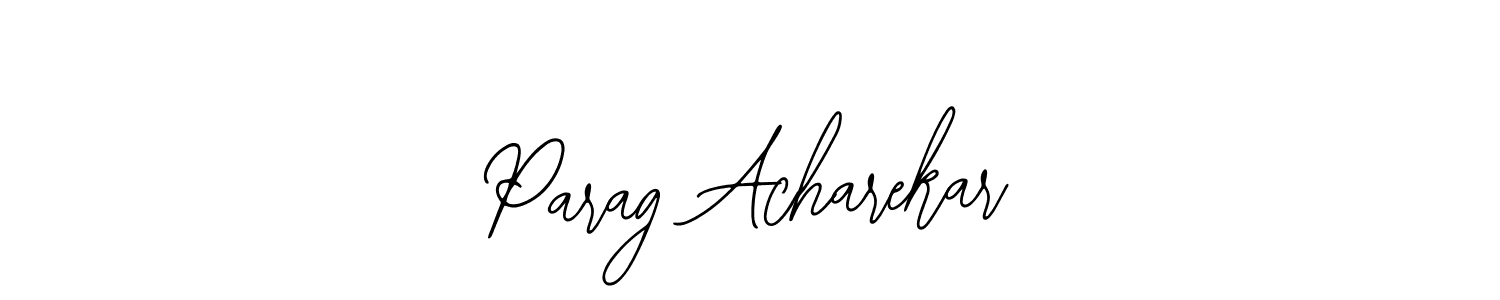 The best way (Bearetta-2O07w) to make a short signature is to pick only two or three words in your name. The name Parag Acharekar include a total of six letters. For converting this name. Parag Acharekar signature style 12 images and pictures png