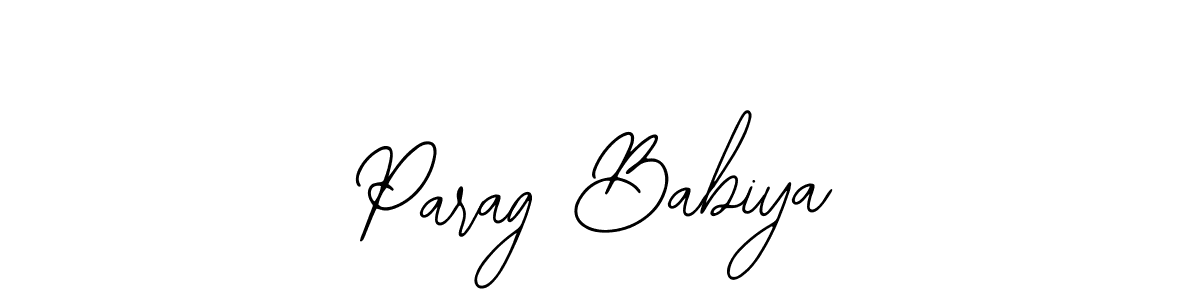 It looks lik you need a new signature style for name Parag Babiya. Design unique handwritten (Bearetta-2O07w) signature with our free signature maker in just a few clicks. Parag Babiya signature style 12 images and pictures png