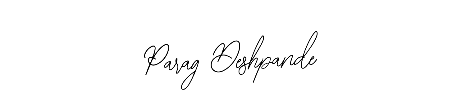 Also we have Parag Deshpande name is the best signature style. Create professional handwritten signature collection using Bearetta-2O07w autograph style. Parag Deshpande signature style 12 images and pictures png