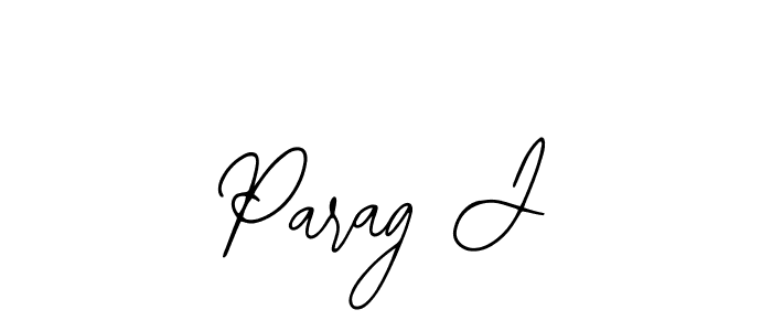 Make a beautiful signature design for name Parag J. Use this online signature maker to create a handwritten signature for free. Parag J signature style 12 images and pictures png