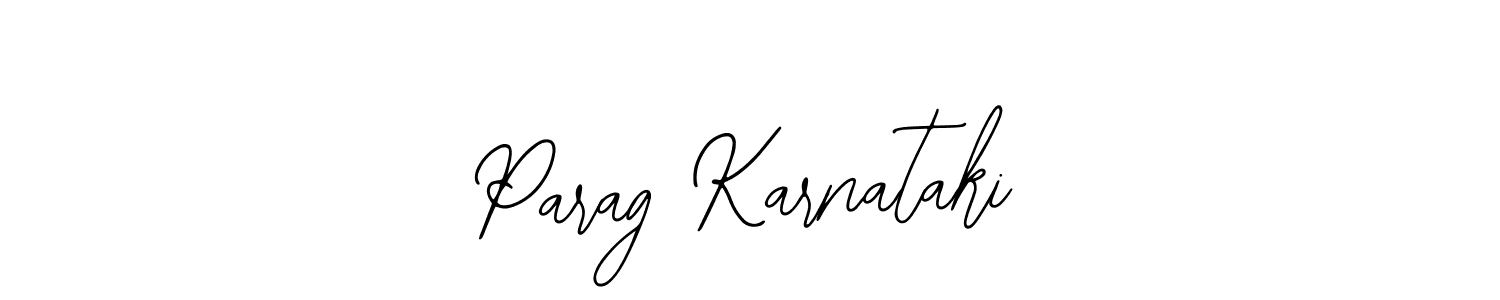 Similarly Bearetta-2O07w is the best handwritten signature design. Signature creator online .You can use it as an online autograph creator for name Parag Karnataki. Parag Karnataki signature style 12 images and pictures png