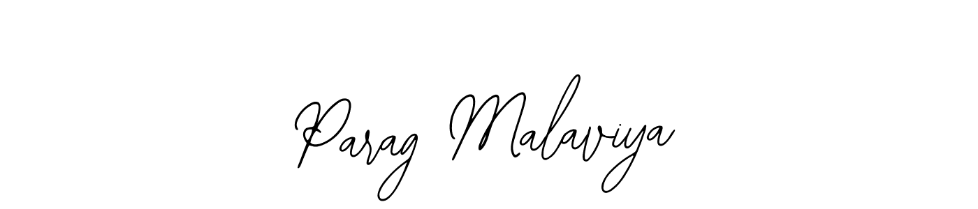 Use a signature maker to create a handwritten signature online. With this signature software, you can design (Bearetta-2O07w) your own signature for name Parag Malaviya. Parag Malaviya signature style 12 images and pictures png