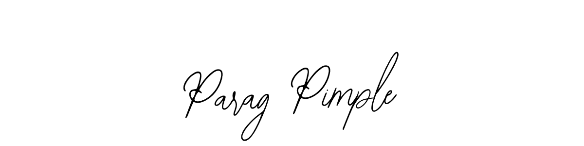 Design your own signature with our free online signature maker. With this signature software, you can create a handwritten (Bearetta-2O07w) signature for name Parag Pimple. Parag Pimple signature style 12 images and pictures png