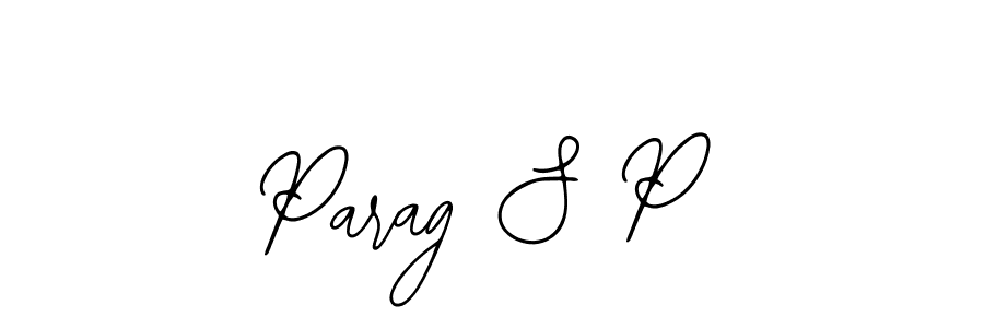 Parag S P stylish signature style. Best Handwritten Sign (Bearetta-2O07w) for my name. Handwritten Signature Collection Ideas for my name Parag S P. Parag S P signature style 12 images and pictures png