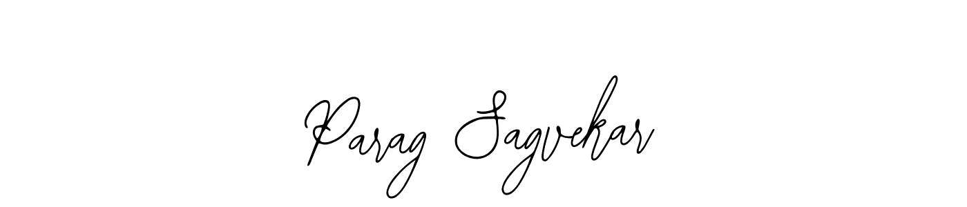 How to make Parag Sagvekar name signature. Use Bearetta-2O07w style for creating short signs online. This is the latest handwritten sign. Parag Sagvekar signature style 12 images and pictures png