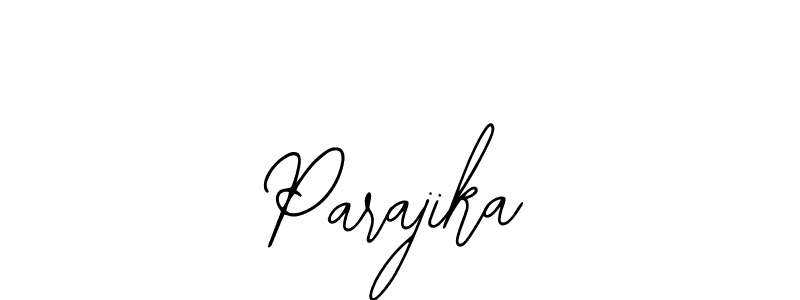 Use a signature maker to create a handwritten signature online. With this signature software, you can design (Bearetta-2O07w) your own signature for name Parajika. Parajika signature style 12 images and pictures png