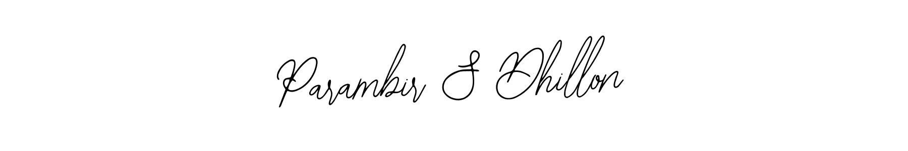 You should practise on your own different ways (Bearetta-2O07w) to write your name (Parambir S Dhillon) in signature. don't let someone else do it for you. Parambir S Dhillon signature style 12 images and pictures png