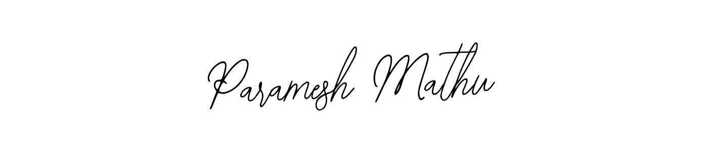 Similarly Bearetta-2O07w is the best handwritten signature design. Signature creator online .You can use it as an online autograph creator for name Paramesh Mathu. Paramesh Mathu signature style 12 images and pictures png