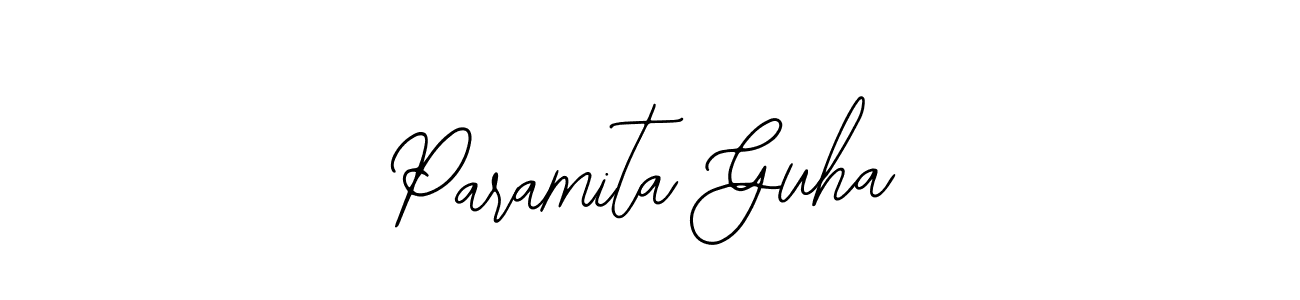 How to make Paramita Guha name signature. Use Bearetta-2O07w style for creating short signs online. This is the latest handwritten sign. Paramita Guha signature style 12 images and pictures png