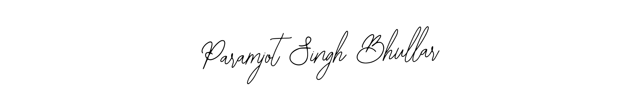 Make a beautiful signature design for name Paramjot Singh Bhullar. Use this online signature maker to create a handwritten signature for free. Paramjot Singh Bhullar signature style 12 images and pictures png