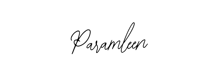 Paramleen stylish signature style. Best Handwritten Sign (Bearetta-2O07w) for my name. Handwritten Signature Collection Ideas for my name Paramleen. Paramleen signature style 12 images and pictures png