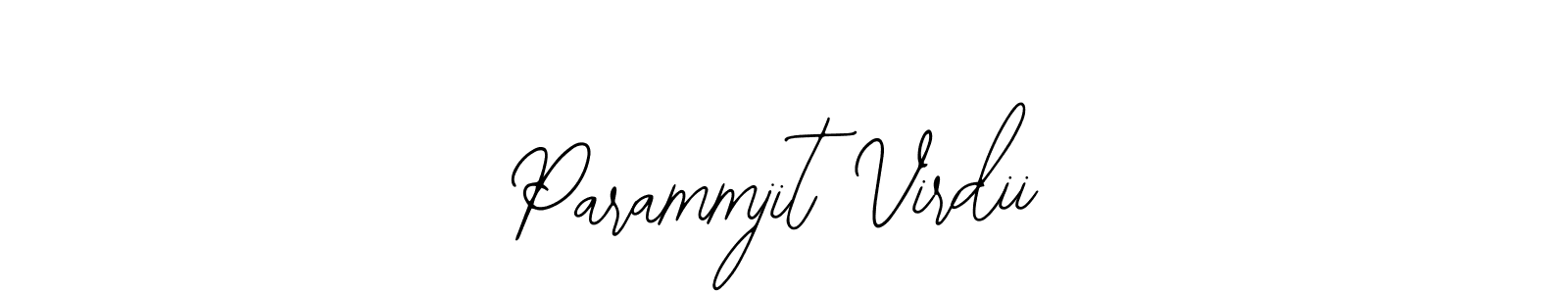 Make a beautiful signature design for name Parammjit Virdii. With this signature (Bearetta-2O07w) style, you can create a handwritten signature for free. Parammjit Virdii signature style 12 images and pictures png