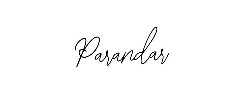 How to make Parandar name signature. Use Bearetta-2O07w style for creating short signs online. This is the latest handwritten sign. Parandar signature style 12 images and pictures png