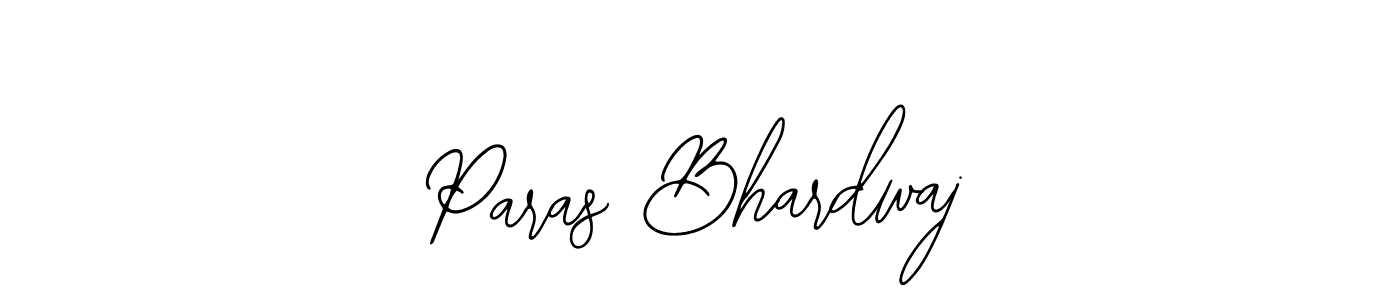 You should practise on your own different ways (Bearetta-2O07w) to write your name (Paras Bhardwaj) in signature. don't let someone else do it for you. Paras Bhardwaj signature style 12 images and pictures png