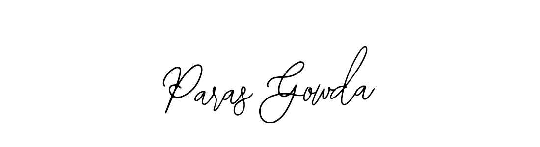 Paras Gowda stylish signature style. Best Handwritten Sign (Bearetta-2O07w) for my name. Handwritten Signature Collection Ideas for my name Paras Gowda. Paras Gowda signature style 12 images and pictures png