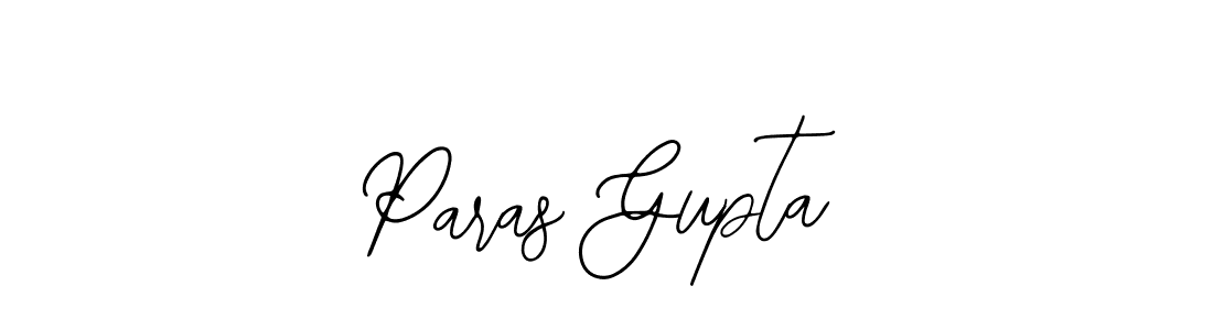 Design your own signature with our free online signature maker. With this signature software, you can create a handwritten (Bearetta-2O07w) signature for name Paras Gupta. Paras Gupta signature style 12 images and pictures png