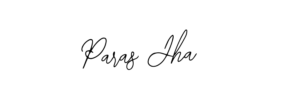 Make a beautiful signature design for name Paras Jha. With this signature (Bearetta-2O07w) style, you can create a handwritten signature for free. Paras Jha signature style 12 images and pictures png