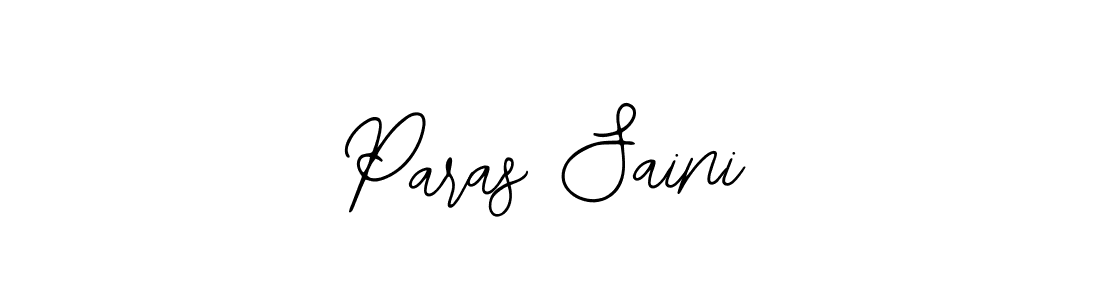 Create a beautiful signature design for name Paras Saini. With this signature (Bearetta-2O07w) fonts, you can make a handwritten signature for free. Paras Saini signature style 12 images and pictures png