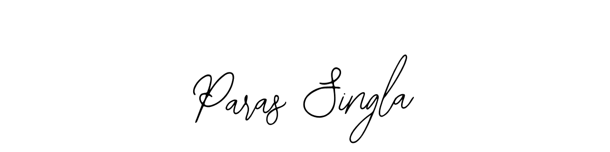 Paras Singla stylish signature style. Best Handwritten Sign (Bearetta-2O07w) for my name. Handwritten Signature Collection Ideas for my name Paras Singla. Paras Singla signature style 12 images and pictures png