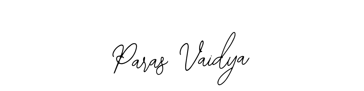 Also You can easily find your signature by using the search form. We will create Paras Vaidya name handwritten signature images for you free of cost using Bearetta-2O07w sign style. Paras Vaidya signature style 12 images and pictures png