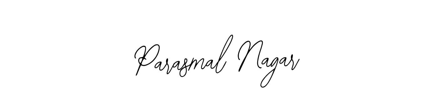 Similarly Bearetta-2O07w is the best handwritten signature design. Signature creator online .You can use it as an online autograph creator for name Parasmal Nagar. Parasmal Nagar signature style 12 images and pictures png