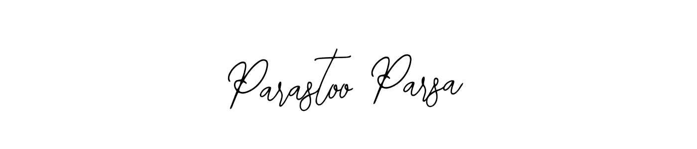 The best way (Bearetta-2O07w) to make a short signature is to pick only two or three words in your name. The name Parastoo Parsa include a total of six letters. For converting this name. Parastoo Parsa signature style 12 images and pictures png