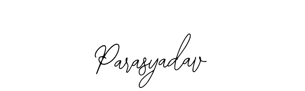 Use a signature maker to create a handwritten signature online. With this signature software, you can design (Bearetta-2O07w) your own signature for name Parasyadav. Parasyadav signature style 12 images and pictures png