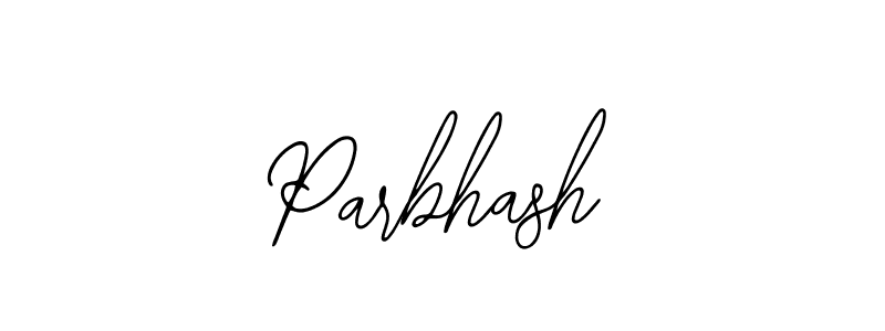 Use a signature maker to create a handwritten signature online. With this signature software, you can design (Bearetta-2O07w) your own signature for name Parbhash. Parbhash signature style 12 images and pictures png