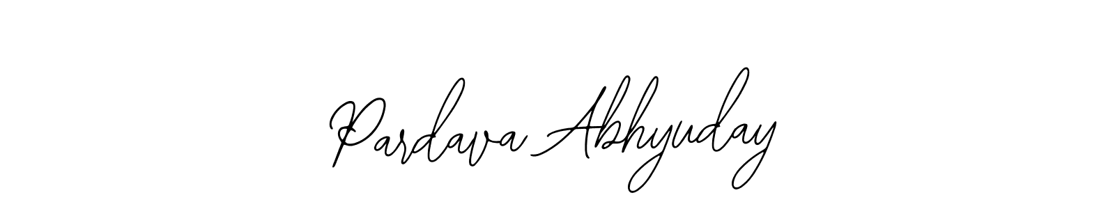 Make a beautiful signature design for name Pardava Abhyuday. With this signature (Bearetta-2O07w) style, you can create a handwritten signature for free. Pardava Abhyuday signature style 12 images and pictures png