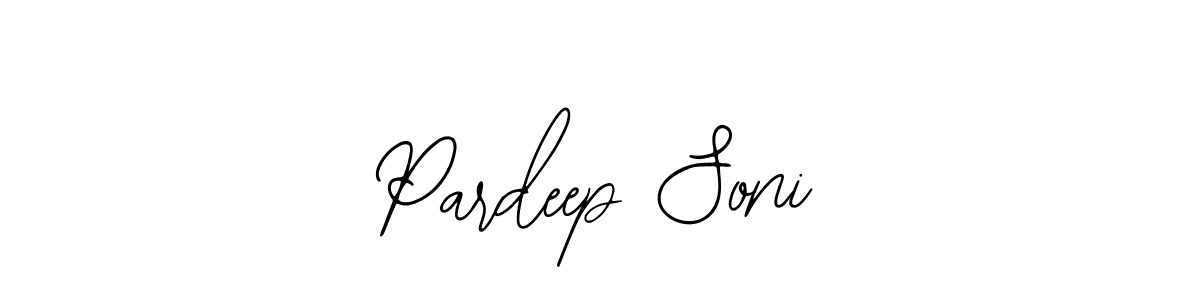 You should practise on your own different ways (Bearetta-2O07w) to write your name (Pardeep Soni) in signature. don't let someone else do it for you. Pardeep Soni signature style 12 images and pictures png