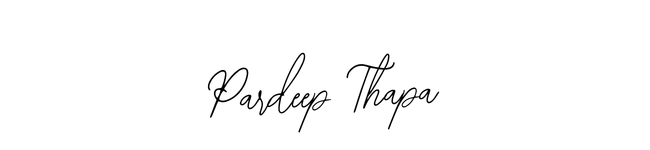 How to make Pardeep Thapa signature? Bearetta-2O07w is a professional autograph style. Create handwritten signature for Pardeep Thapa name. Pardeep Thapa signature style 12 images and pictures png
