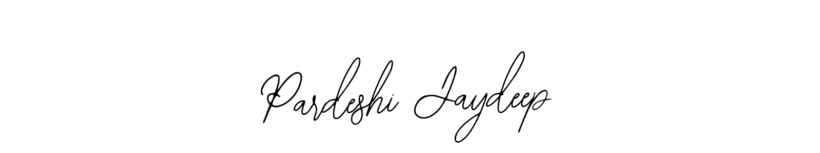 How to make Pardeshi Jaydeep name signature. Use Bearetta-2O07w style for creating short signs online. This is the latest handwritten sign. Pardeshi Jaydeep signature style 12 images and pictures png