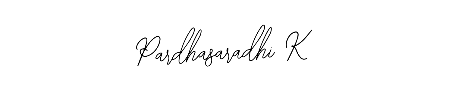 Design your own signature with our free online signature maker. With this signature software, you can create a handwritten (Bearetta-2O07w) signature for name Pardhasaradhi K. Pardhasaradhi K signature style 12 images and pictures png