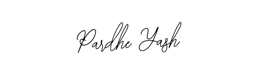 How to make Pardhe Yash name signature. Use Bearetta-2O07w style for creating short signs online. This is the latest handwritten sign. Pardhe Yash signature style 12 images and pictures png