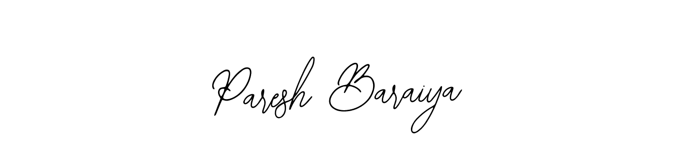 Create a beautiful signature design for name Paresh Baraiya. With this signature (Bearetta-2O07w) fonts, you can make a handwritten signature for free. Paresh Baraiya signature style 12 images and pictures png