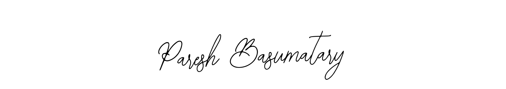 How to make Paresh Basumatary name signature. Use Bearetta-2O07w style for creating short signs online. This is the latest handwritten sign. Paresh Basumatary signature style 12 images and pictures png