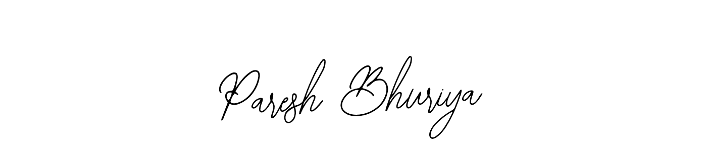 Also we have Paresh Bhuriya name is the best signature style. Create professional handwritten signature collection using Bearetta-2O07w autograph style. Paresh Bhuriya signature style 12 images and pictures png